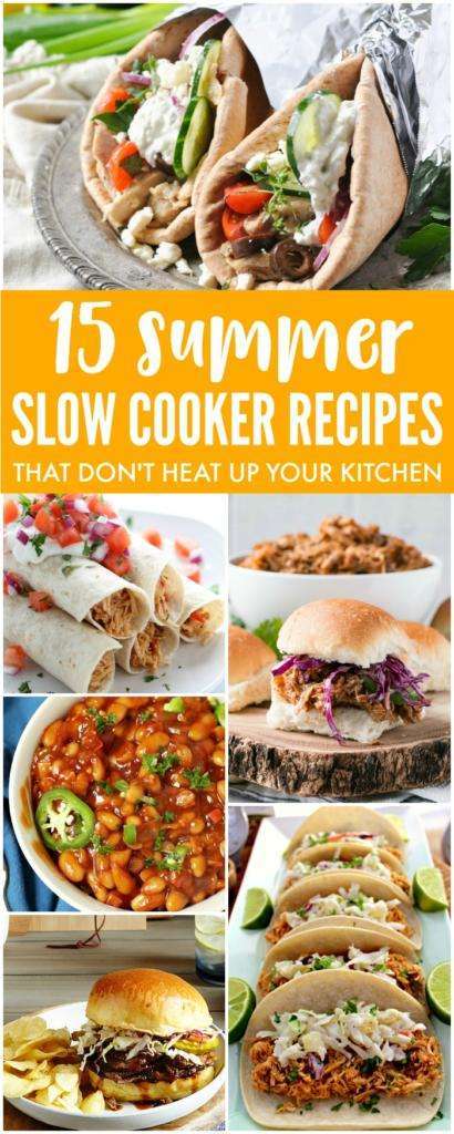 It's almost Summer and one of the things I love about Summer is all the amazing Grill Recipes, but sometimes I still need to set a meal in my crock pot and run. My tendency is to use my crock pot a lot more in the fall and winter months because we have several family favorite soups & stews, I struggle a little more to use my crock pot during the summer months so I thought it would be fun to pull together a list of Slow Cooker Summer Recipes you can try this year! These are fresh, fun and a nice change from the traditional soups and stews that we all love during the fall.