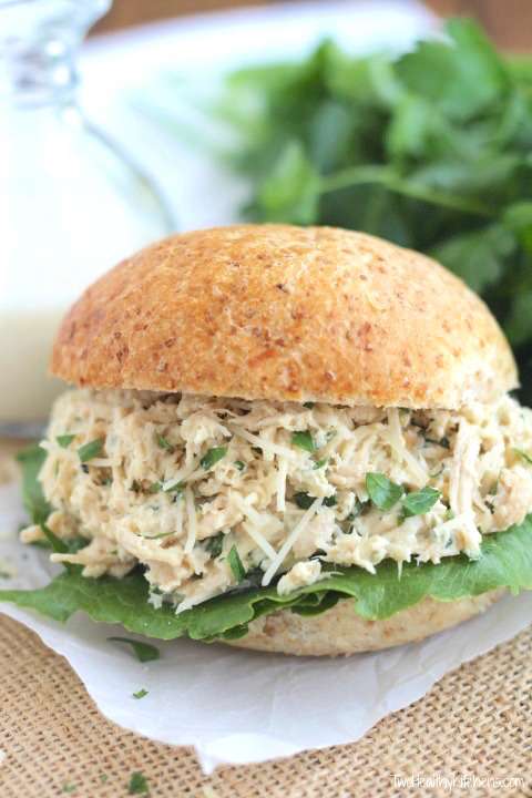 Chicken Cesar Sandwiches Slow Cooker Summer Recipes
