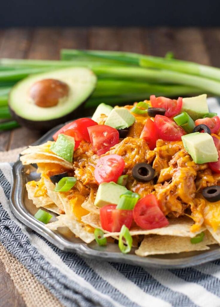 Chicken Nachos Slow Cooker Summer Recipes
