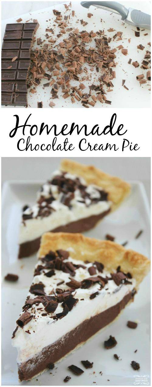 Homemade Chocolate Cream Pie Recipe
