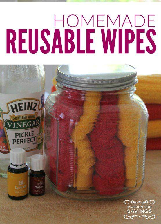Homemade Reusable Wipes