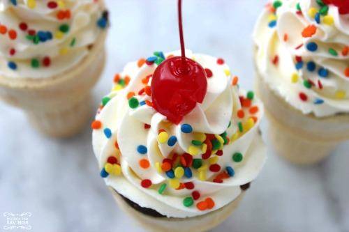 Ice Cream Cone Cupcakes