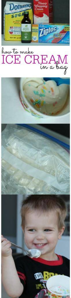 how to make ice cream in a bag