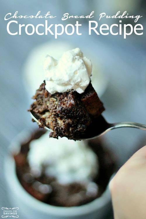 Crockpot Chocolate Bread Pudding Recipe