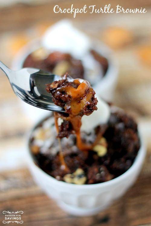 Crockpot Turtle Brownie Recipe