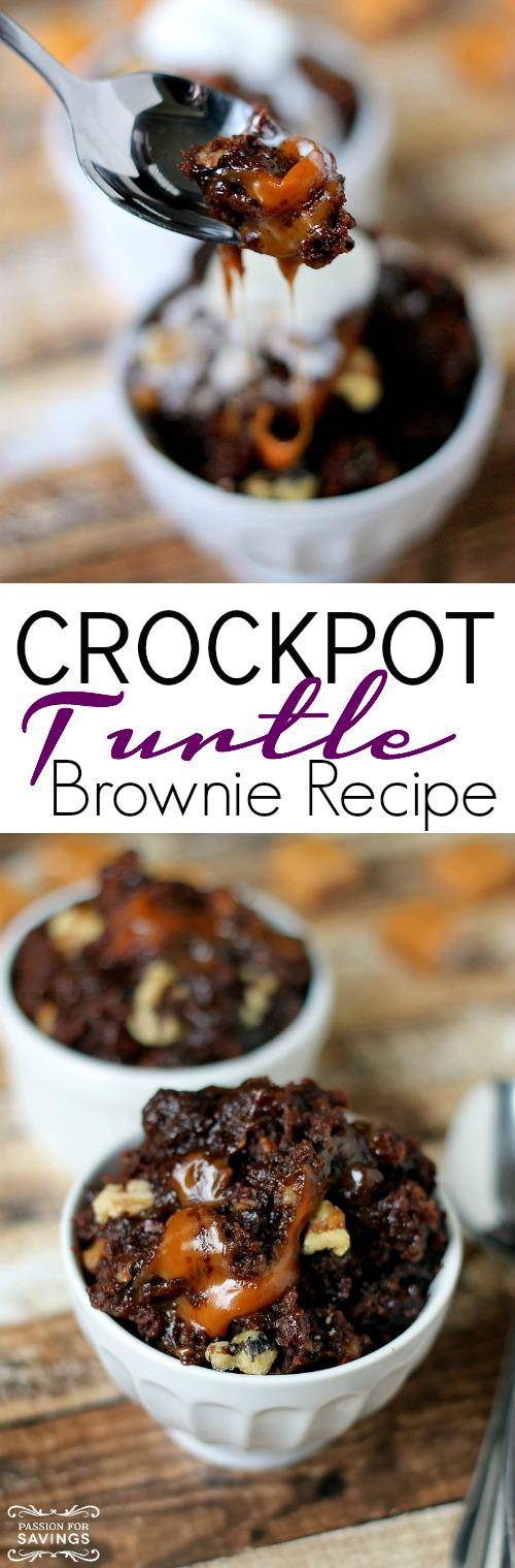 Crockpot Turtle Brownie