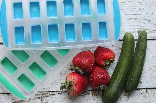 Fresh Fruit Water Ice Cubes