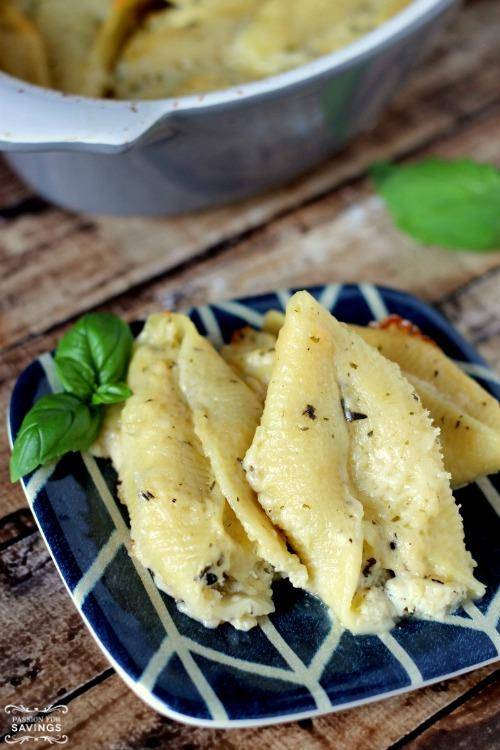 Pesto Chicken Stuffed Shells Easy Recipe