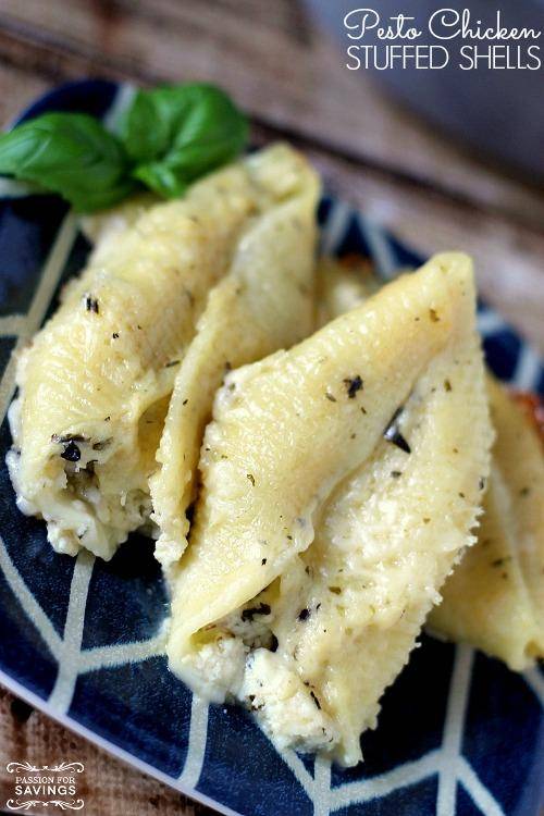 Pesto Chicken Stuffed Shells Recipe