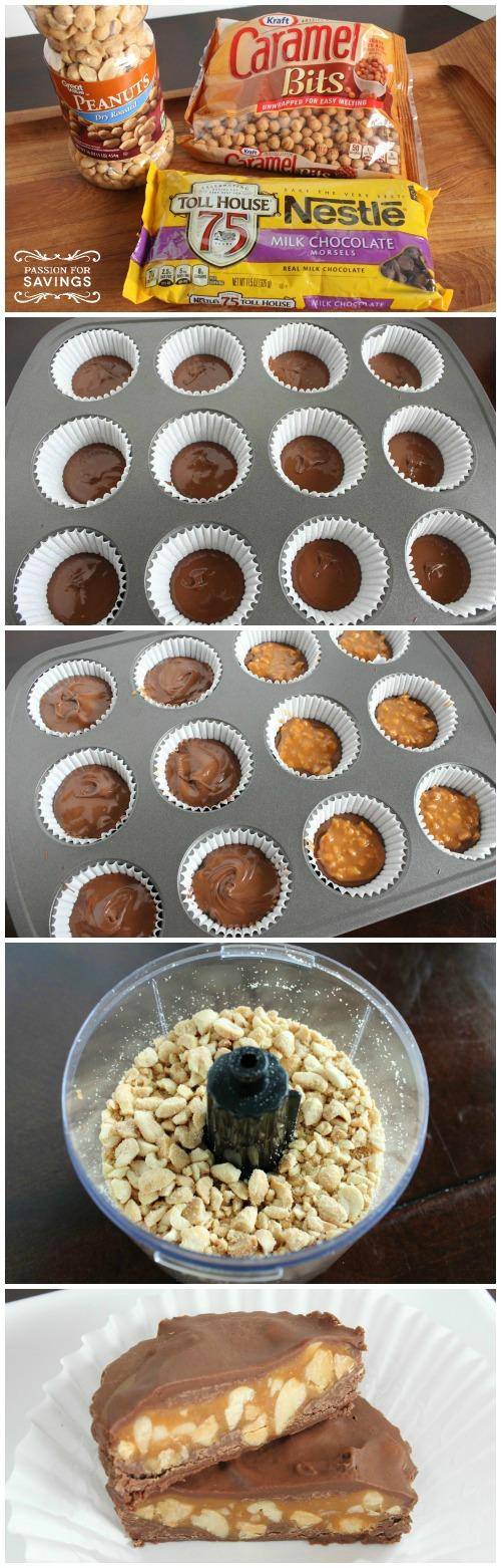 Snickers Snack Cups Easy Recipe