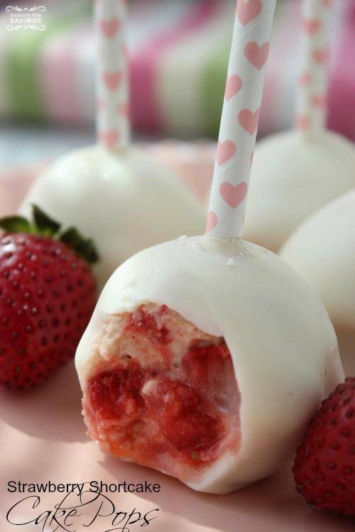 Strawberry Shortcake Cake  Pops  Recipe  