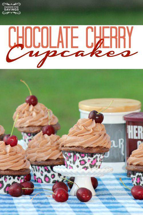 Chocoalte Cherry Cupcakes