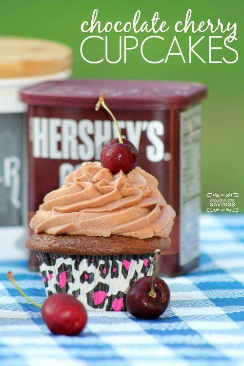 Chocolate Cherry Cupcakes Recipe