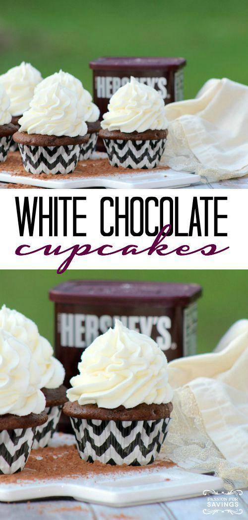 White Chocolate Cupcakes Easy Recipe