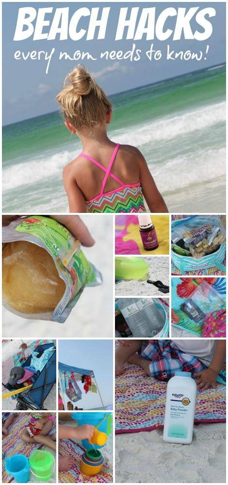 beach hacks for moms