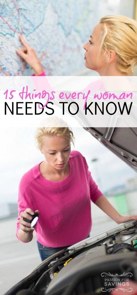 things every woman needs to know