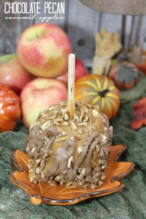 Chocolate Pecan Caramel Apples Recipe