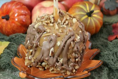 Chocolate Pecan Caramel Apples Recipe