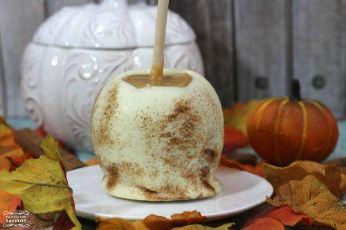 Spiced White Chocolate Caramel Apples