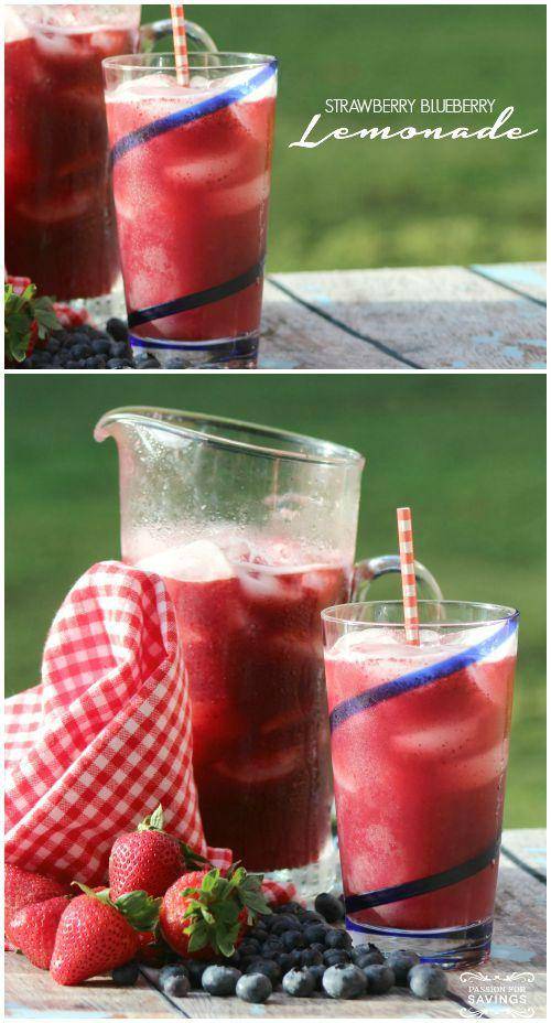Strawberry Blueberry Lemonade