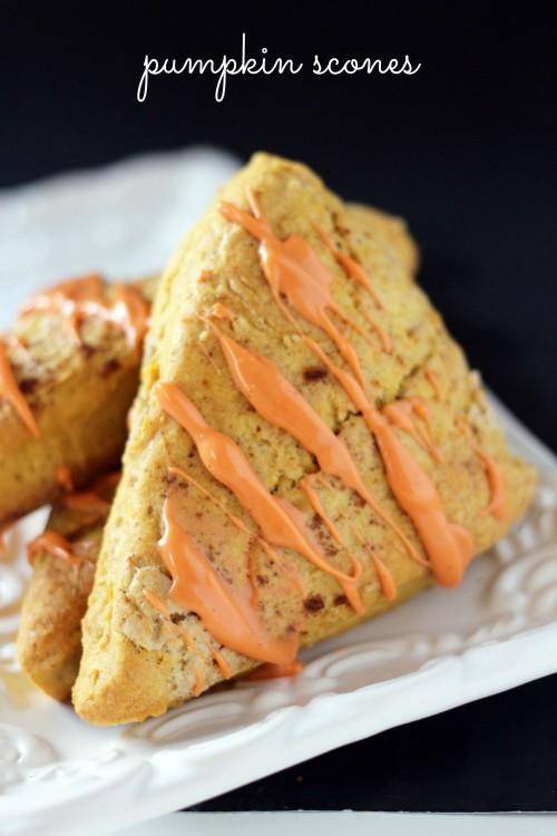Easy Pumpkin Scones Recipe for Fall and Winter! Holiday Breakfast or Dessert Recipe to Share!