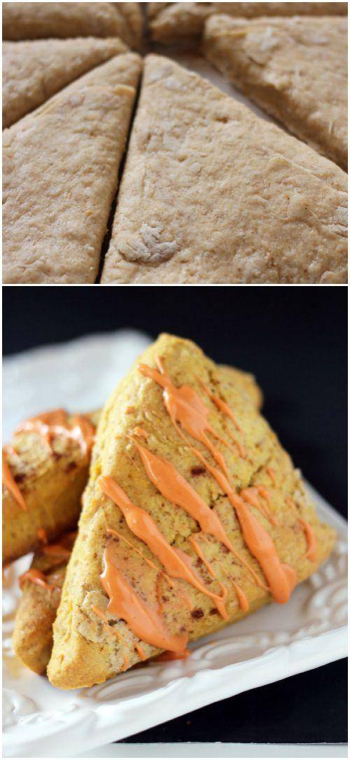 Easy Pumpkin Scones Recipe for Fall and Winter! Holiday Breakfast or Dessert Recipe to Share!