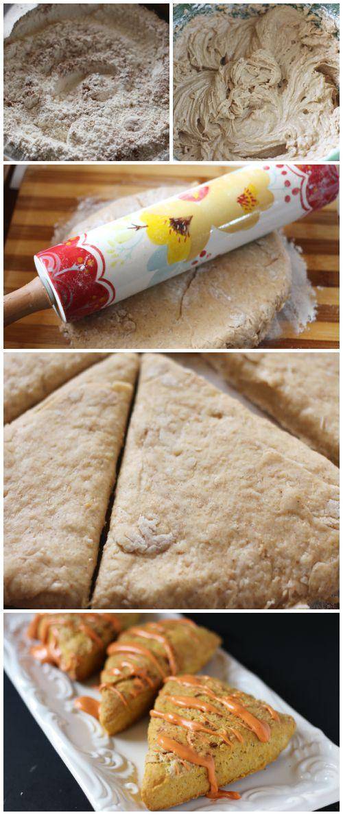 Easy Pumpkin Scones Recipe for Fall and Winter! Holiday Breakfast or Dessert Recipe to Share!