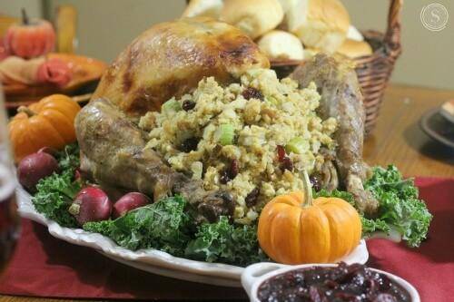 Cornbread Apple Stuffing Recipe for Thanksgiving and Christmas! Holiday Side Dish Recipe for Family Dinner!