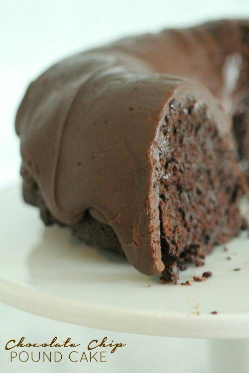 Double Chocolate Chip Pound Cake Recipe