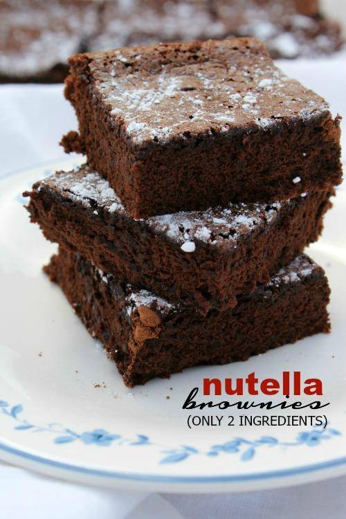 Nutella Brownies Easy Recipe