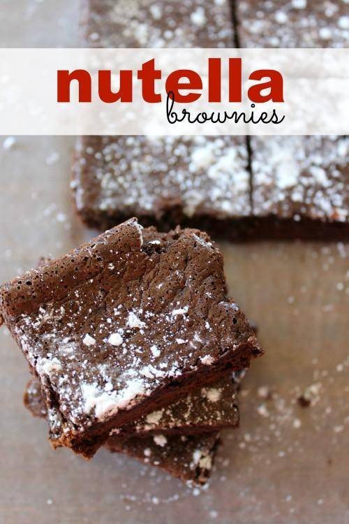 Nutella Brownies Recipe