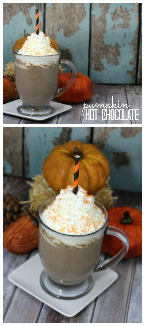 Pumpkin Hot Chocolate Recipe for Fall and Thanksgiving! Homemade Holiday Hot Cocoa Drink Recipe! 