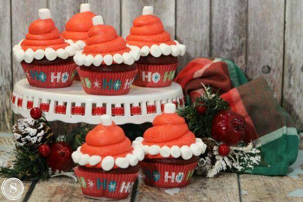 Santa Hat Desserts