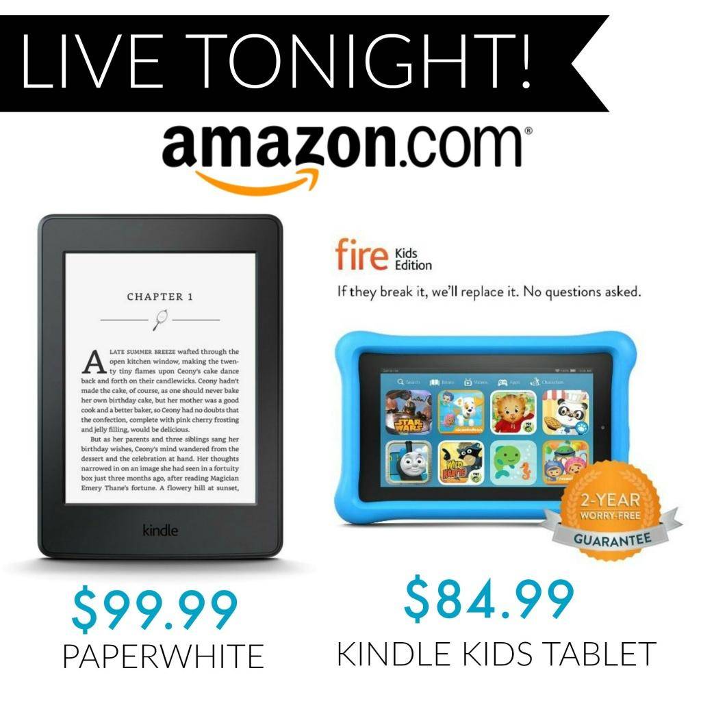 kindle kids tablest tonight