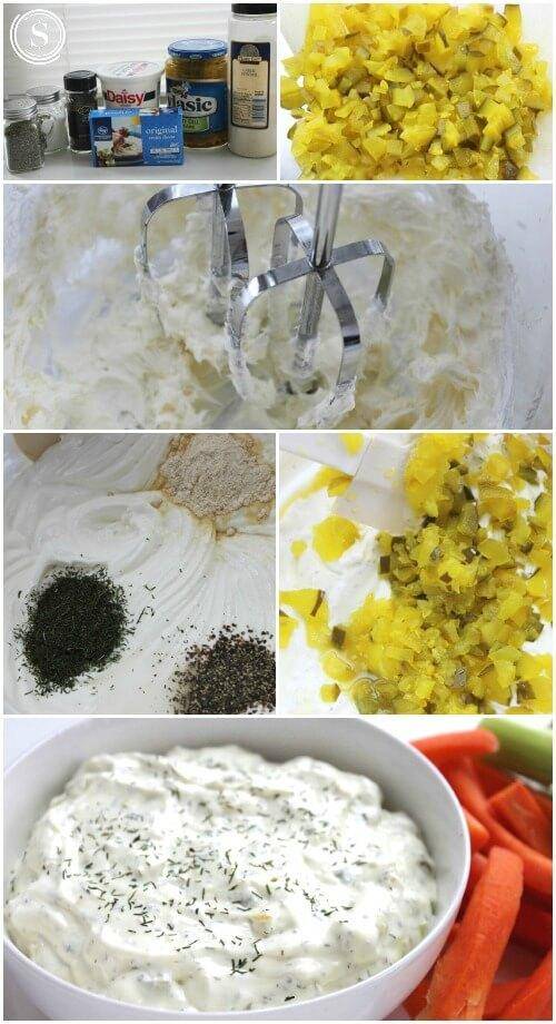 Dill Pickle Dip Ingredients
