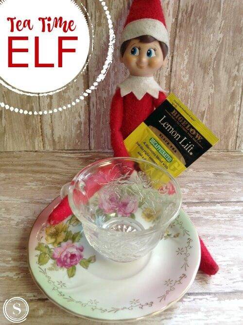 Elf on the Shelf Idea: Tea Time Elf! Creative crafts and activities to celebrate the holidays with your family! Create new memories with your elves for Christmas!