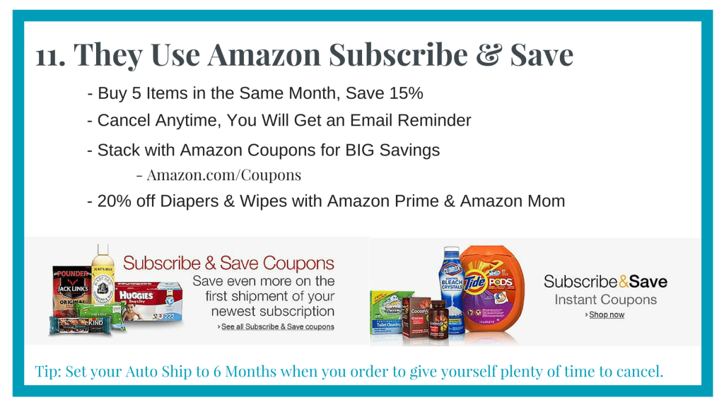 #11 Amazon Subscribe and Save