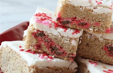 Valentine's Day Cookie Bars