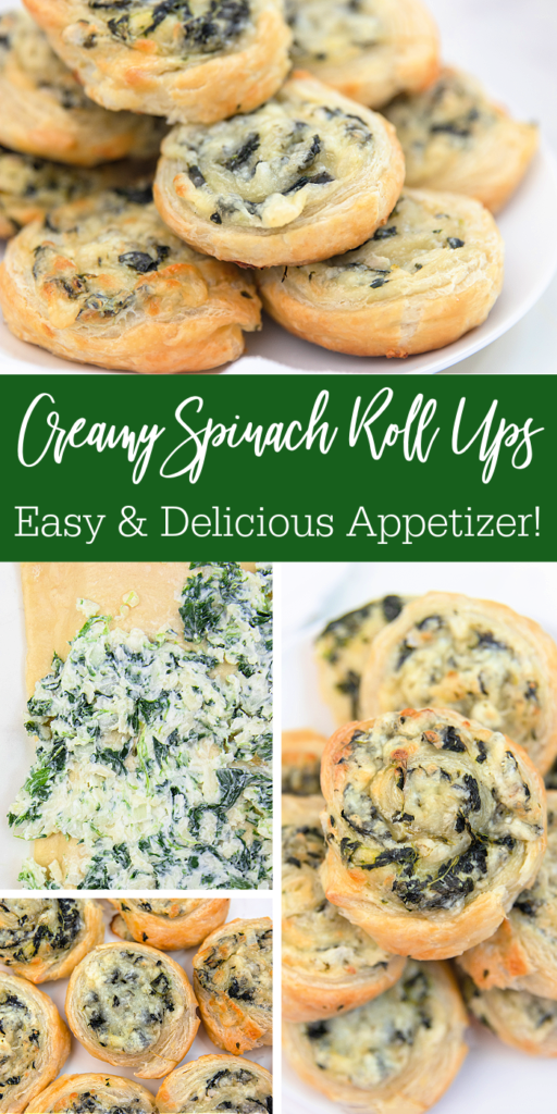 creamy spinach roll ups pinterest image