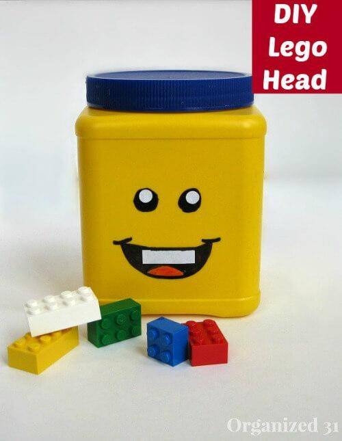 lego brick head storage