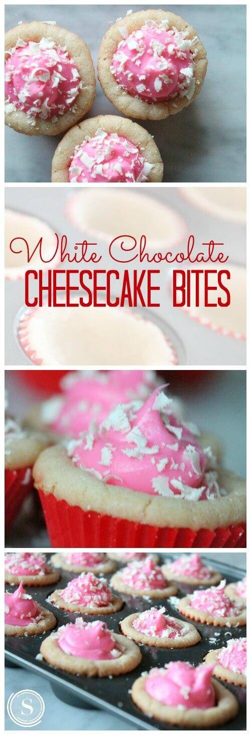 White Chocolate Cheesecake Bites