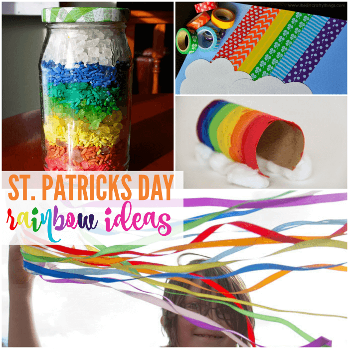 Z Rainbow St. Patricks Day Square