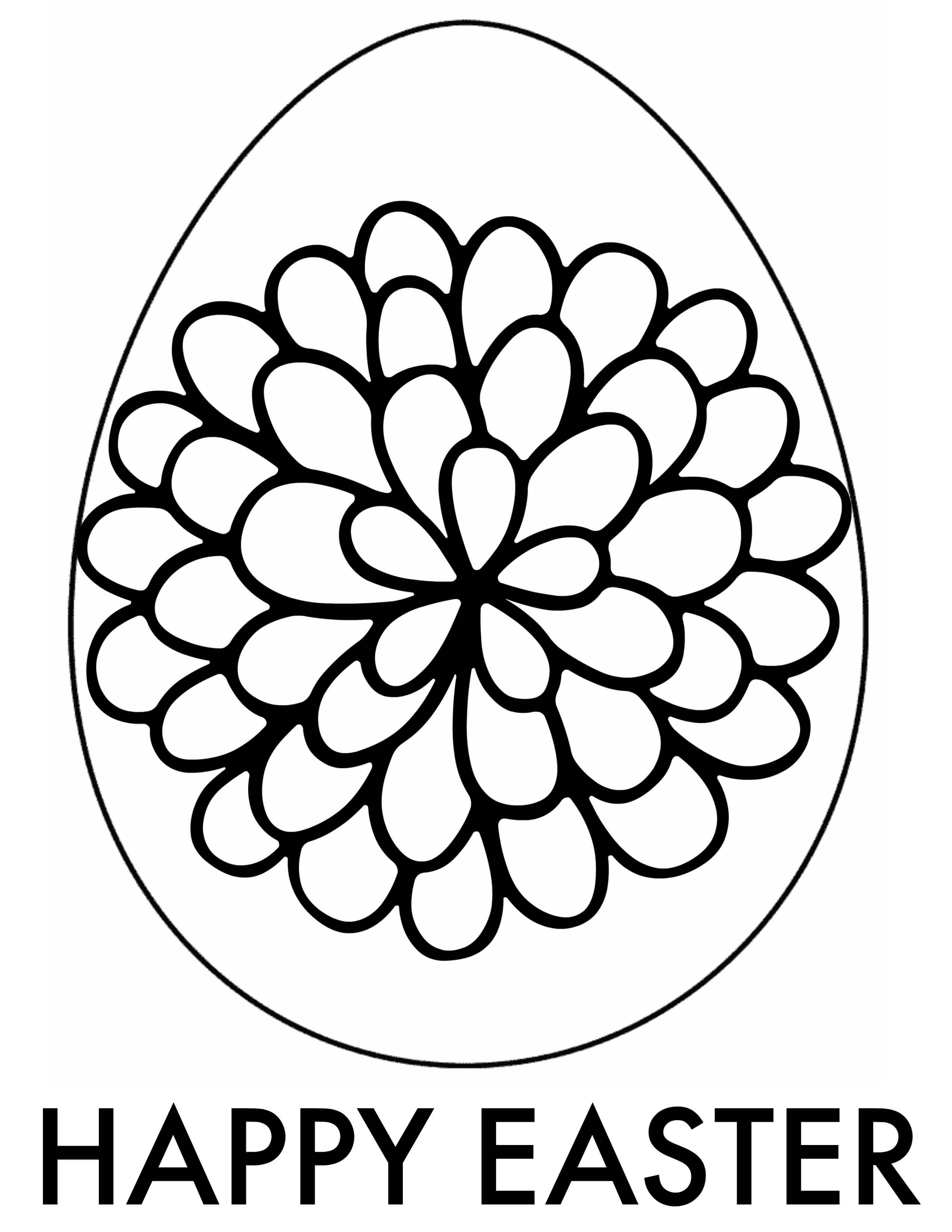 Easter Egg Coloring Page 6