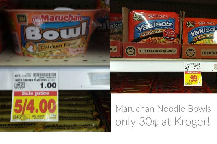Maruchan Noodle Bowls only 0.30 at Kroger! Passion for Savings