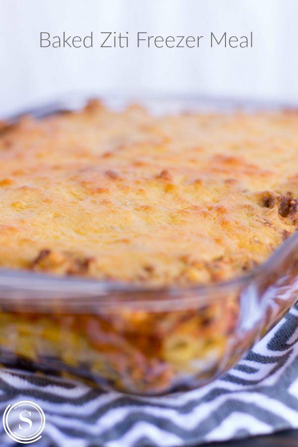 Baked Ziti Make Ahead Freezer Meals | Make Ahead Freezer Meals To Make Meal Prep Easy