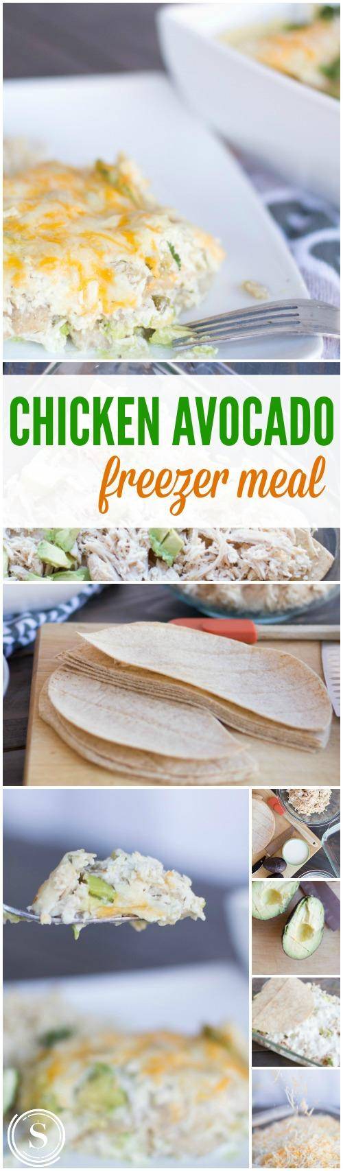 Chicken Avocado Freezer Meal