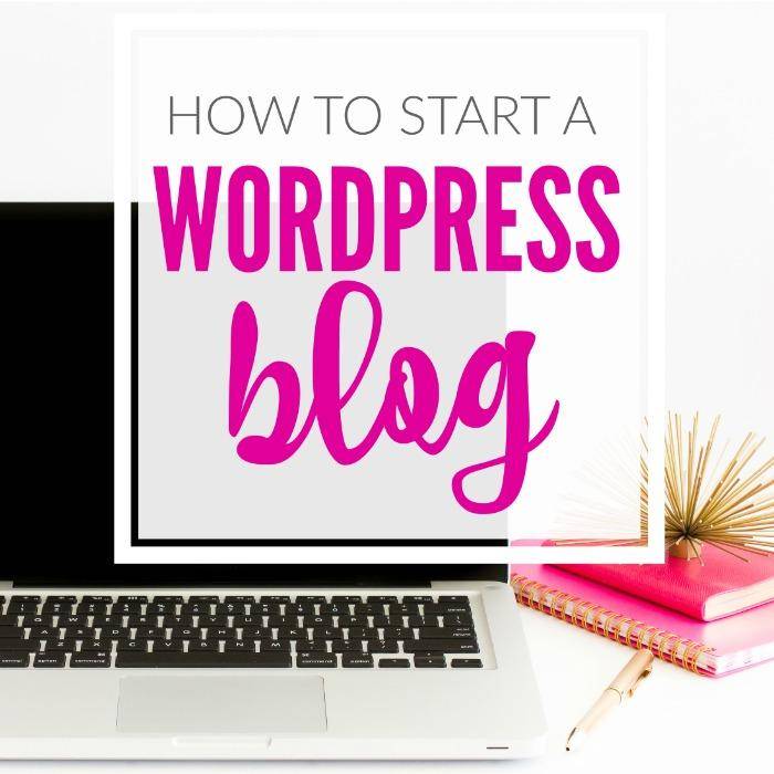 how to start a wordpress blog