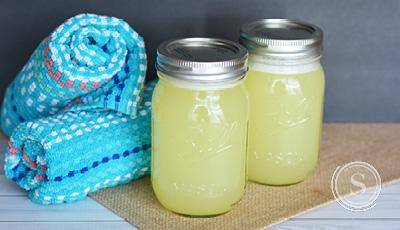 Making liquid laundry detergent is easy! You need a few supplies and will save lots on this simple and effective liquid laundry soap.