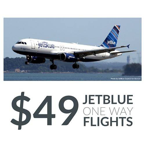 One Way JetBlue Flights As Low As $49 Two Days Only!