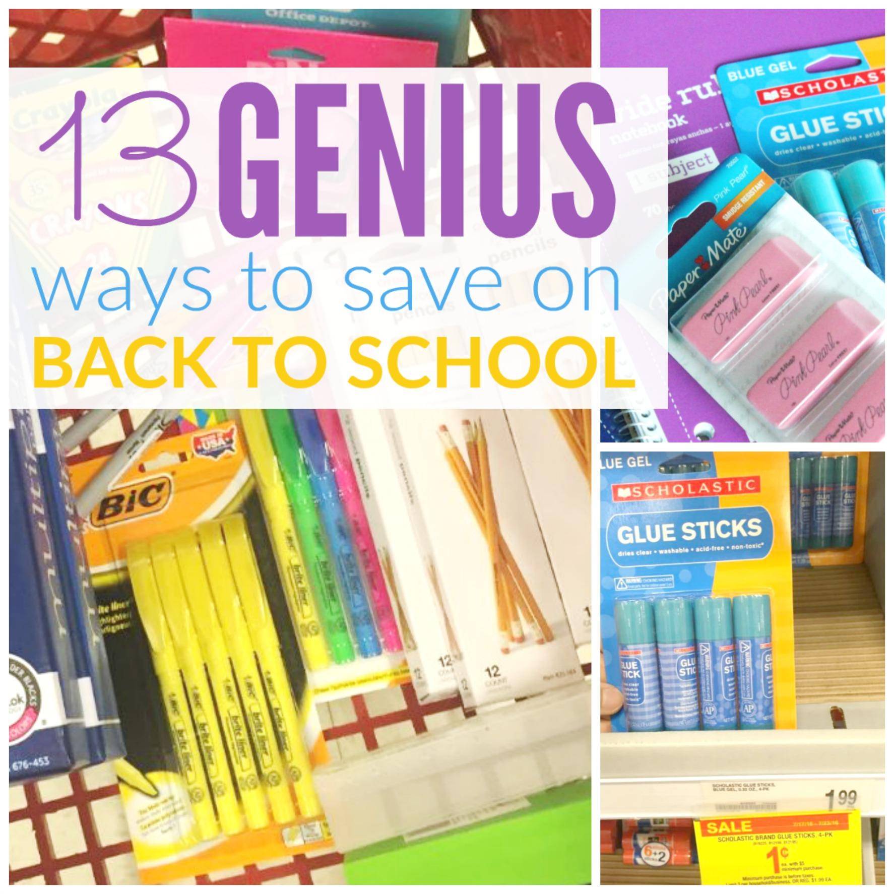 back to school tips for saving money